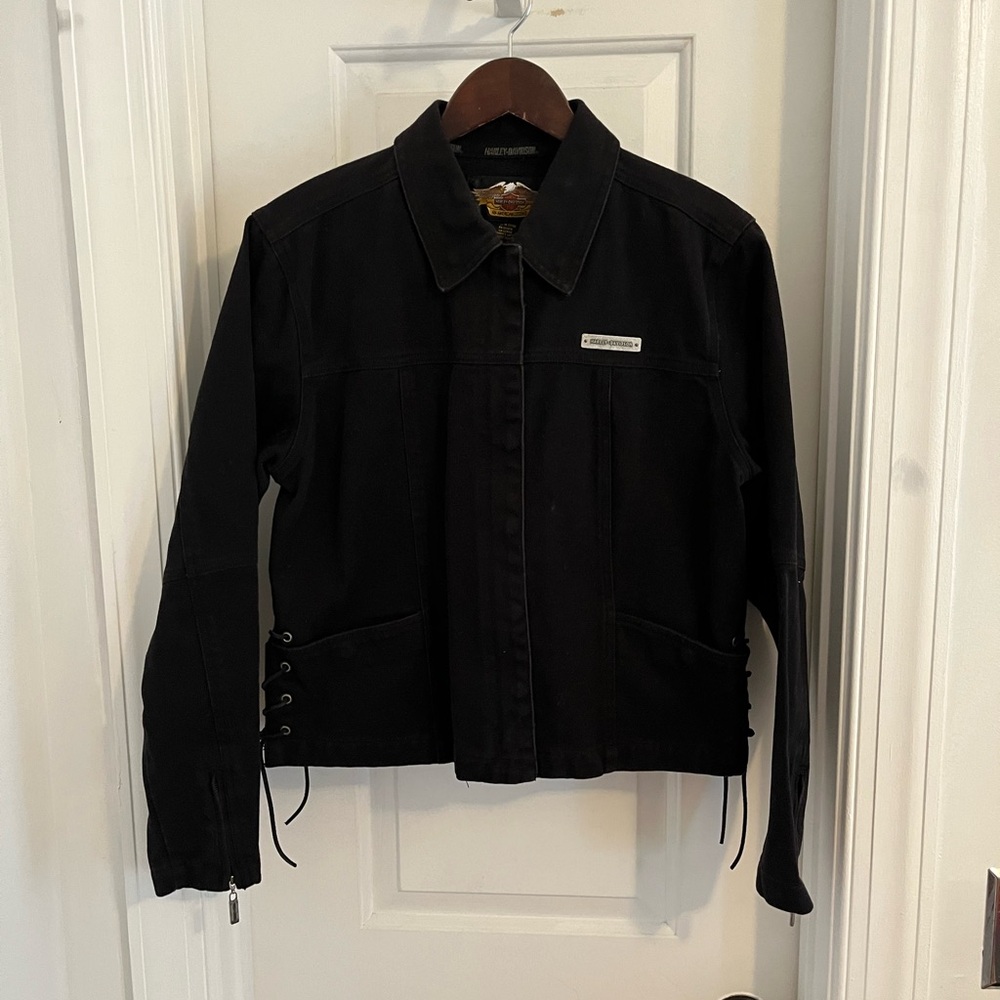 Harley-Davidson Women’s Black‎ Lace-Up Jacket